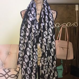 Skull Patterned Scarf